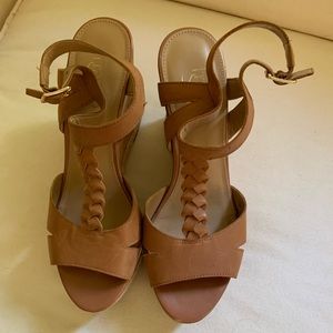 Franco Sarto Tan Wedge